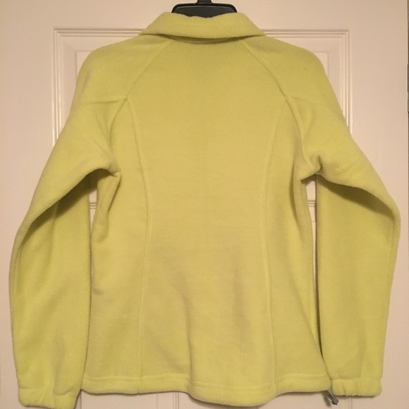 Size Small neon yellow Columbia fleece - Picture 2 of 3